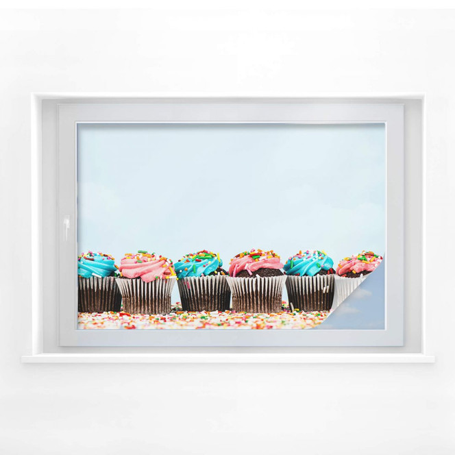 Sichtschutzfolie Party Cupcakes