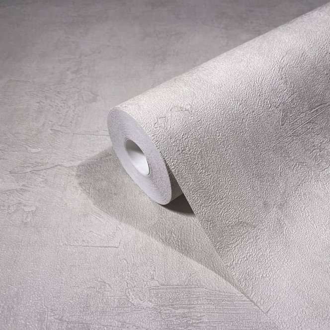 Vliestapete in Betonoptik Uni beige Struktur