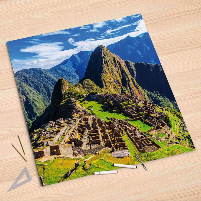 Folienbogen (90x90cm) - Machu Picchu- Bild 1