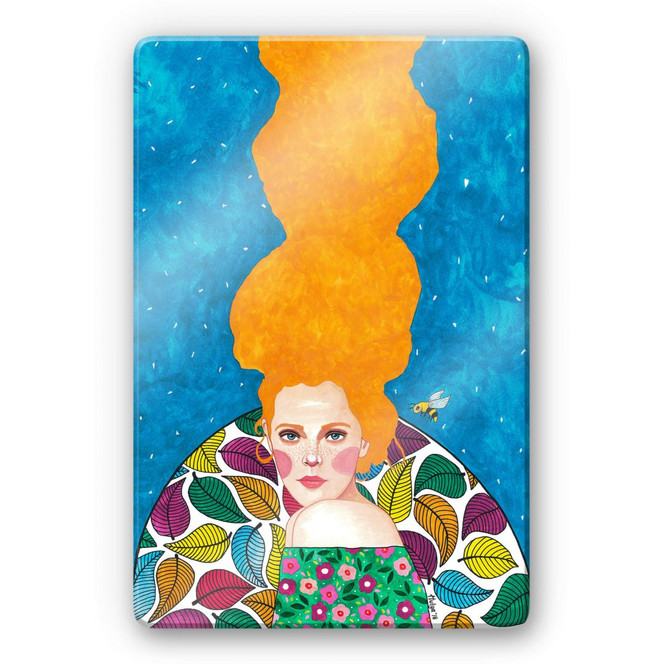 Glasbild Hülya - Schöne Fremde