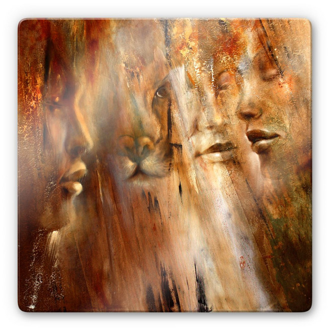 Glasbild - Schmucker - Faces