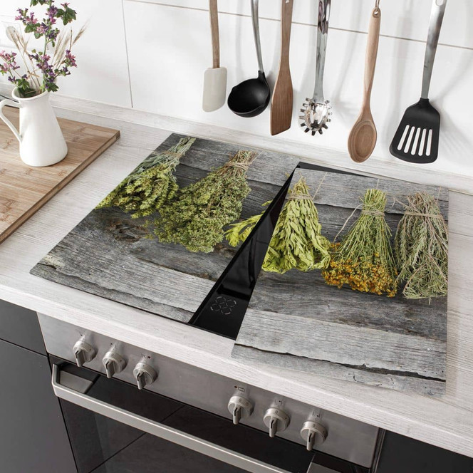 Herdabdeckplatte Getrocknete Kräuter