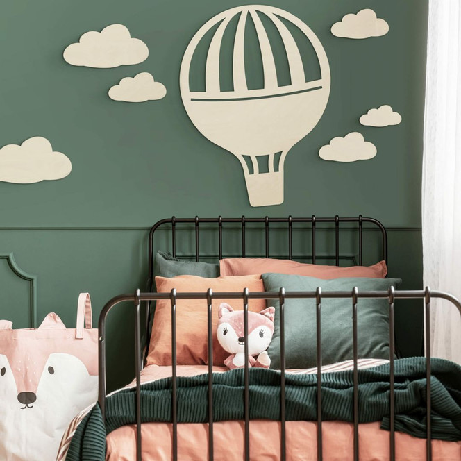 Holzdeko Pappel - Fesselballon