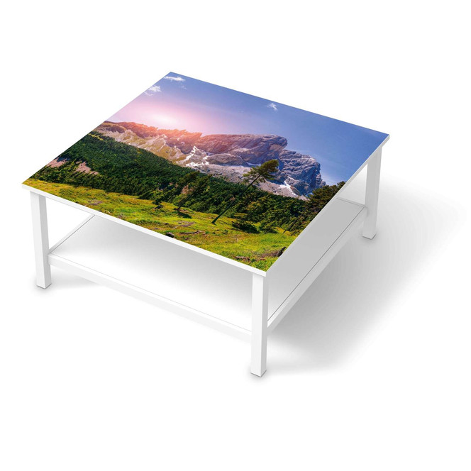Klebefolie IKEA Hemnes Tisch 90x90cm - Alpenblick- Bild 1
