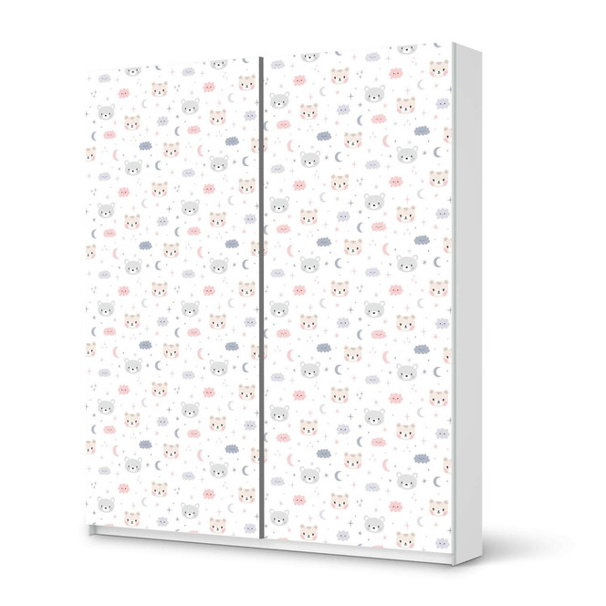 Möbelfolie IKEA Pax Schrank 236cm Höhe - Schiebetür - Sweet Dreams- Bild 1