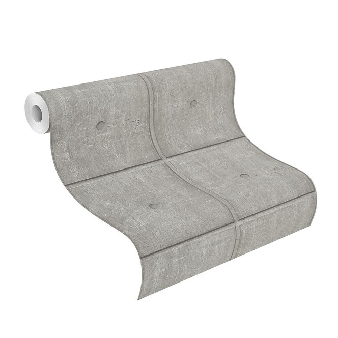 Betonoptiktapete, Steintapete Factory V grau