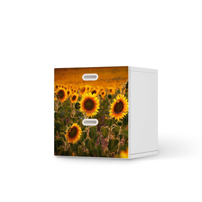 Klebefolie IKEA Stuva / Fritids Kommode - 2 Schubladen - Sunflowers- Bild 1