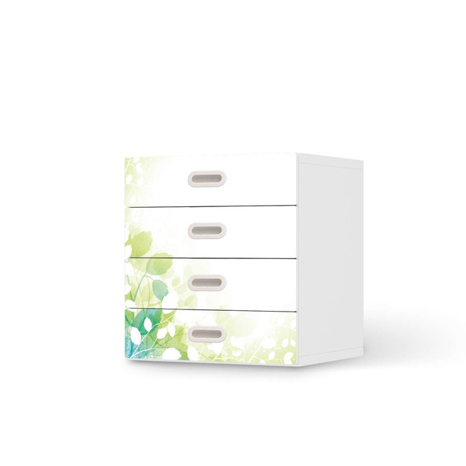 Klebefolie IKEA Stuva / Fritids Kommode - 4 Schubladen - Flower Light- Bild 1