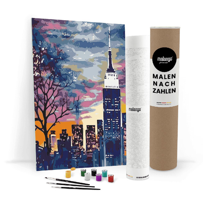 Malen nach Zahlen Leinwandbild - New York im Herbst