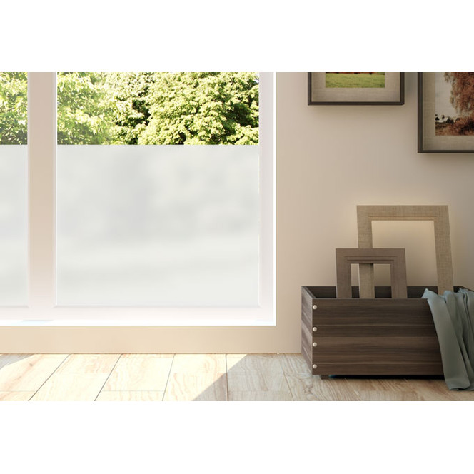 Milchglasfolie Sichtschutz -  90 x 30 cm