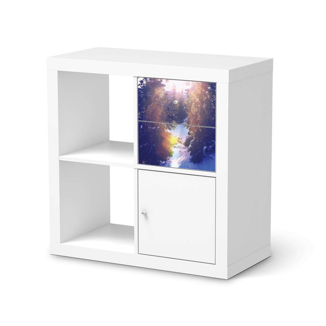 Möbelfolie IKEA Kallax Regal Schubladen - Lichtflut- Bild 1