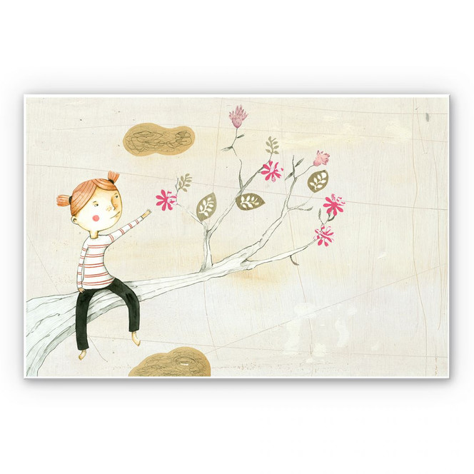 Wandbild Loske - Blumenbaum