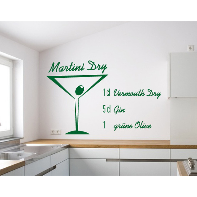 Wandtattoo Martini Dry