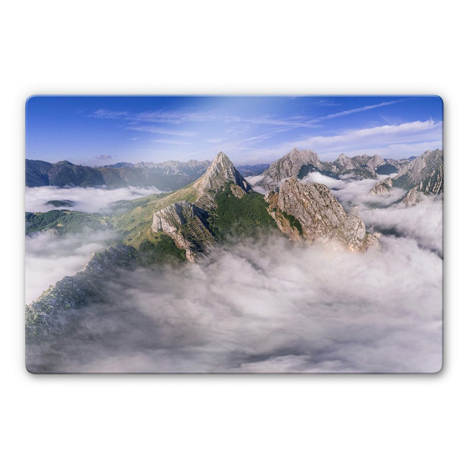 Glasbild Cuadrado - Foam Bath