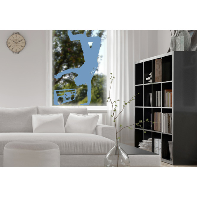 Glasdekor Wunschtext Breakdancer - Bild 1