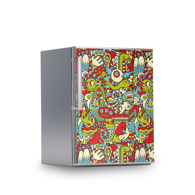 Kühlschrankfolie 60x80cm - Monster Doodle- Bild 1