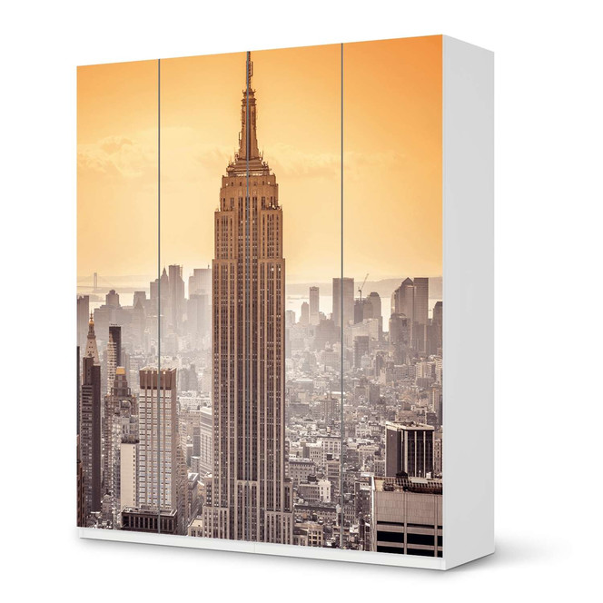 Möbelfolie IKEA Pax Schrank 236cm Höhe - 4 Türen - Empire State Building- Bild 1