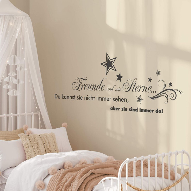 Wandtattoo Freunde sind wie Sterne...