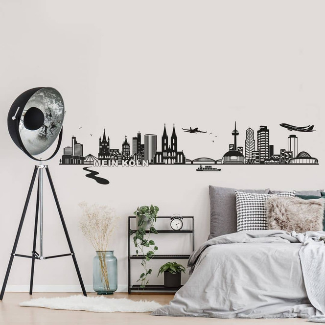 Wandtattoo Skyline Mein Köln 01