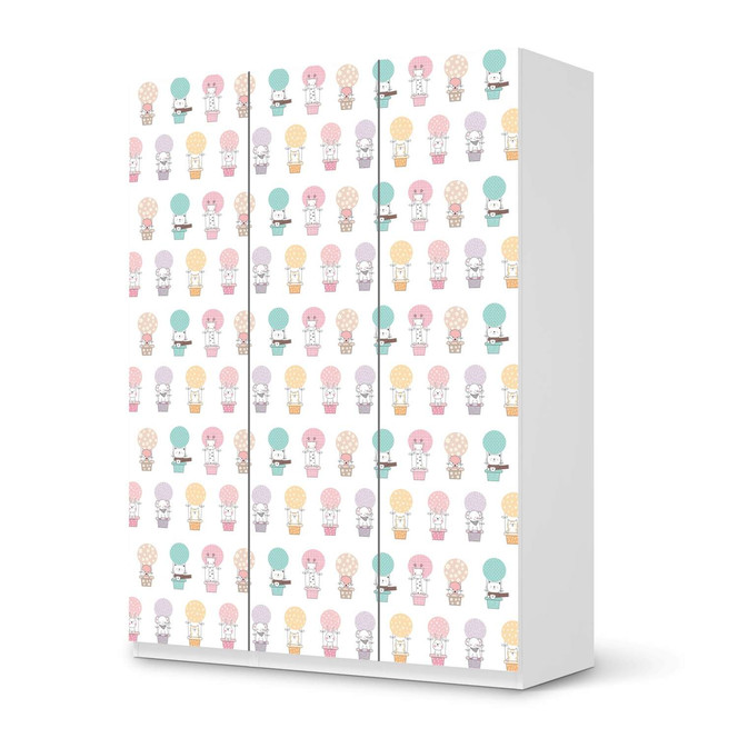 Folie IKEA Pax Schrank 201cm Höhe - 3 Türen - Flying Animals- Bild 1