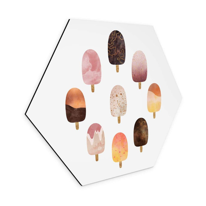 Hexagon - Alu-Dibond Fredriksson - Eis Variation