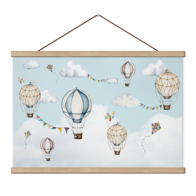 Kinderzimmer Stoffbild Ballon Bonanza - Oliver Robins