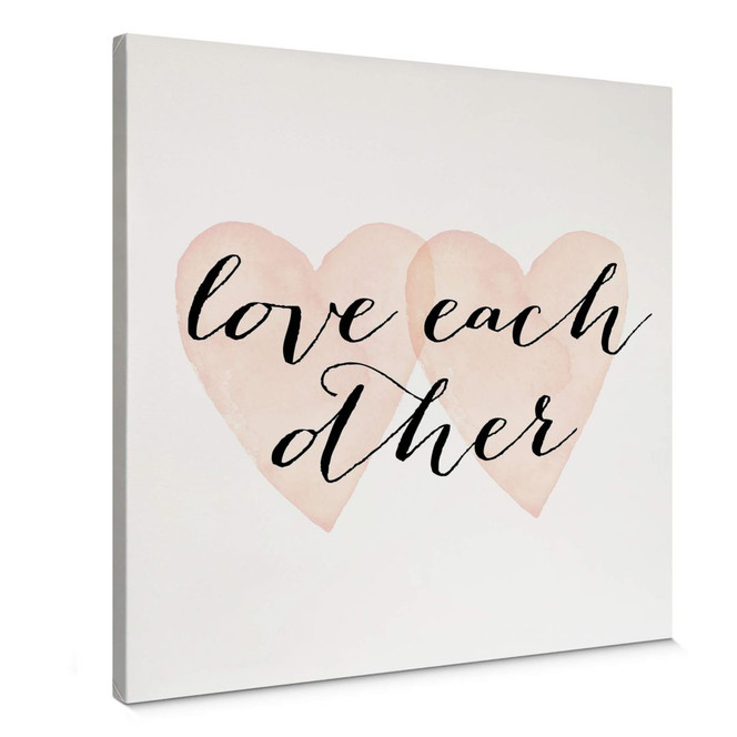 Leinwandbild Confetti & Cream - Love each other