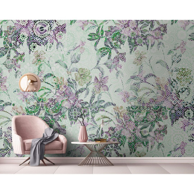 Livingwalls Fototapete Walls by Patel mosaic leaves 2 - Bild 1
