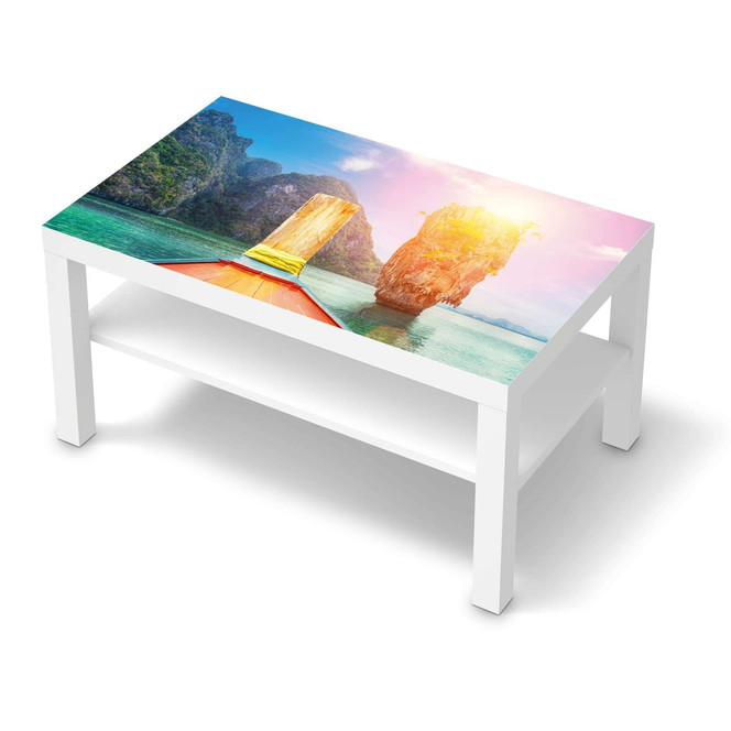 Möbelfolie IKEA Lack Tisch 90x55cm - Blue Water Lagoon- Bild 1