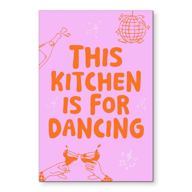 Wandbild This kitchen is for dancing - Ohkimiko - Alu-Dibond