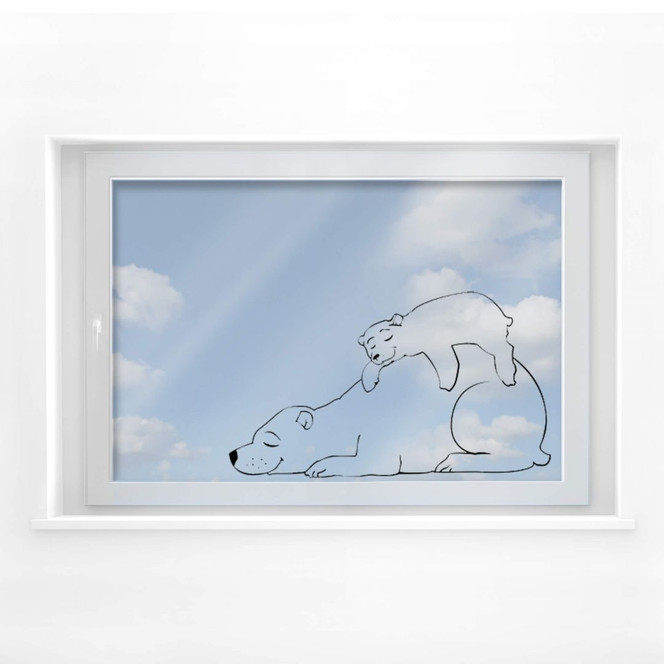 Fensterbild Eisbären