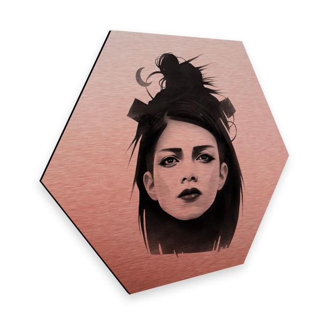 Hexagon - Alu-Dibond-Kupfereffekt - Ireland - Undone