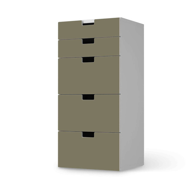 Möbel Klebefolie IKEA Stuva / Malad Kommode - 5 Schubladen - Braungrau Light- Bild 1