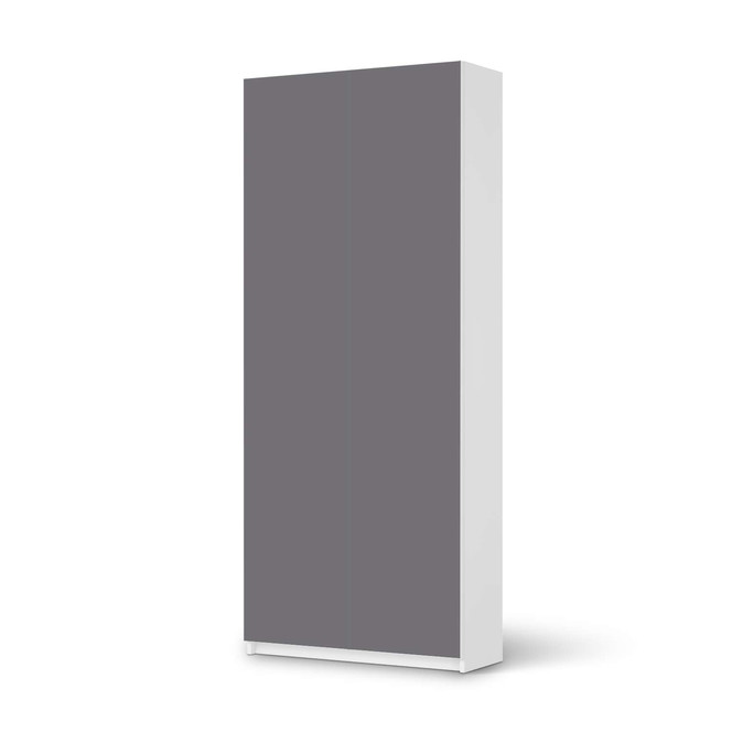 Möbelfolie IKEA Pax Schrank 236cm Höhe - 2 Türen - Grau Light- Bild 1