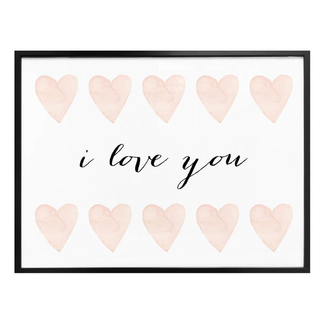 Poster Confetti & Cream - I love you