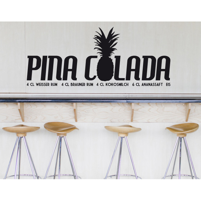 Wandtattoo Pina Colada