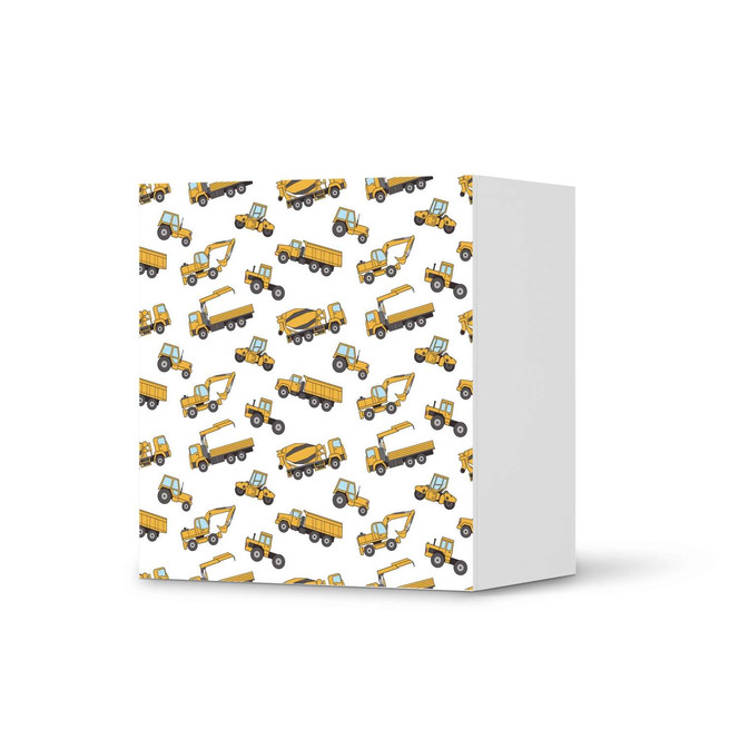 Klebefolie IKEA Besta Regal 1 Türe - Working Cars- Bild 1