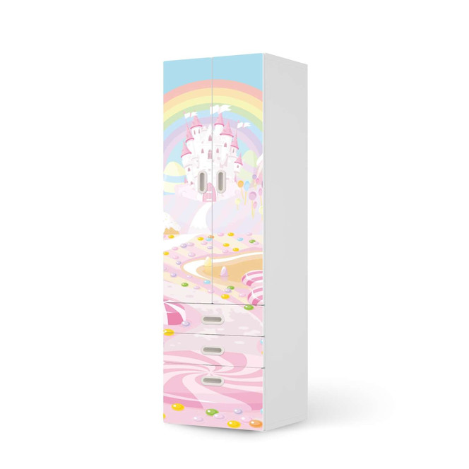 Klebefolie IKEA Stuva / Fritids - 3 Schubladen und 2 grosse Türen - Candyland- Bild 1