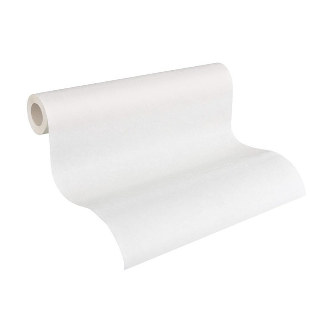 A.S. Création Vliestapete Meistervlies Strukturtapete Uni überstreichbar weiss