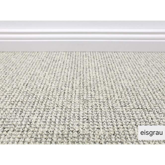 Riad Teppichboden Meterware in Eisgrau