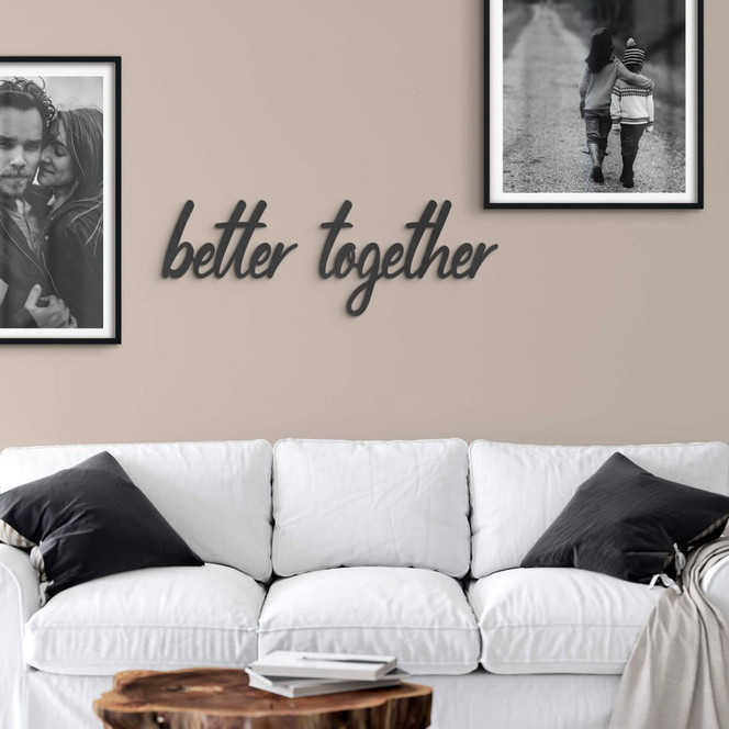3D Deko Schriftzug - better together - MDF