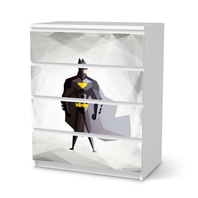 Folie IKEA Malm Kommode 4 Schubladen - Mr. Black- Bild 1