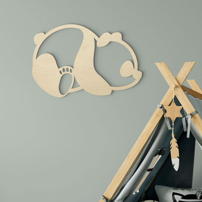 Holzdeko Pappel - Panda