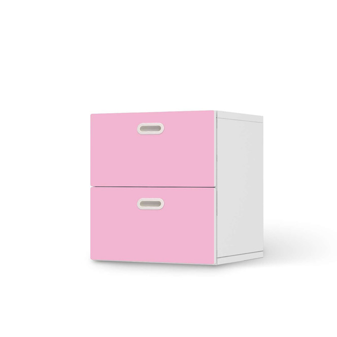 Klebefolie IKEA Stuva / Fritids Kommode - 2 Schubladen - Pink Light- Bild 1