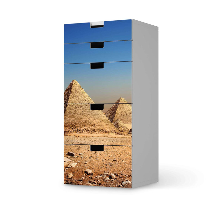 Möbel Klebefolie IKEA Stuva / Malad Kommode - 5 Schubladen - Pyramids- Bild 1