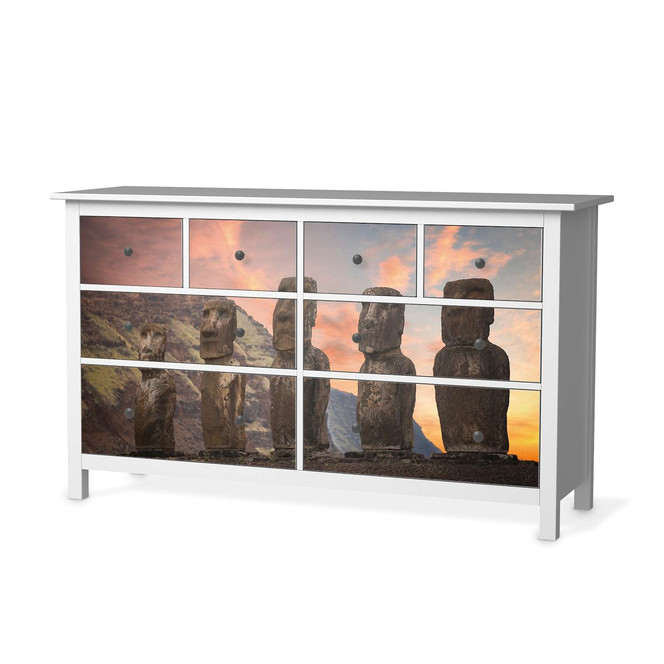 Möbelfolie IKEA Hemnes Kommode 8 Schubladen - Easter Island- Bild 1