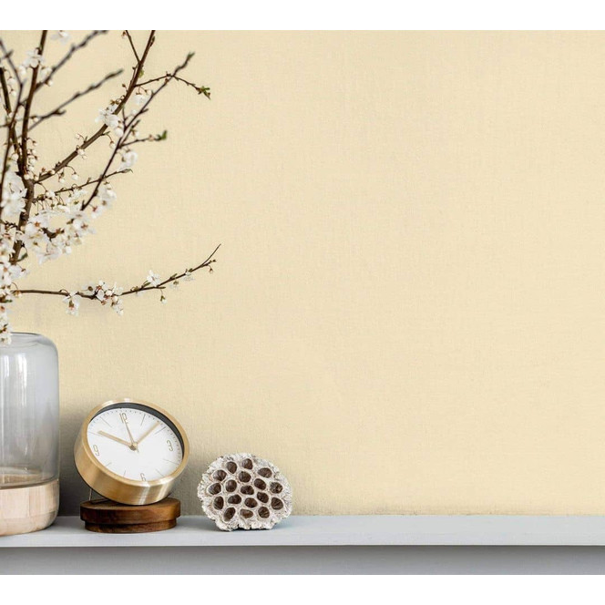 Vliestapete Struktur Uni Klassisch in Gelb