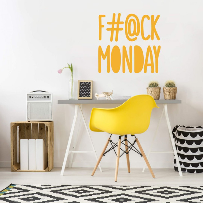 Wandtattoo - F#@CK MONDAY