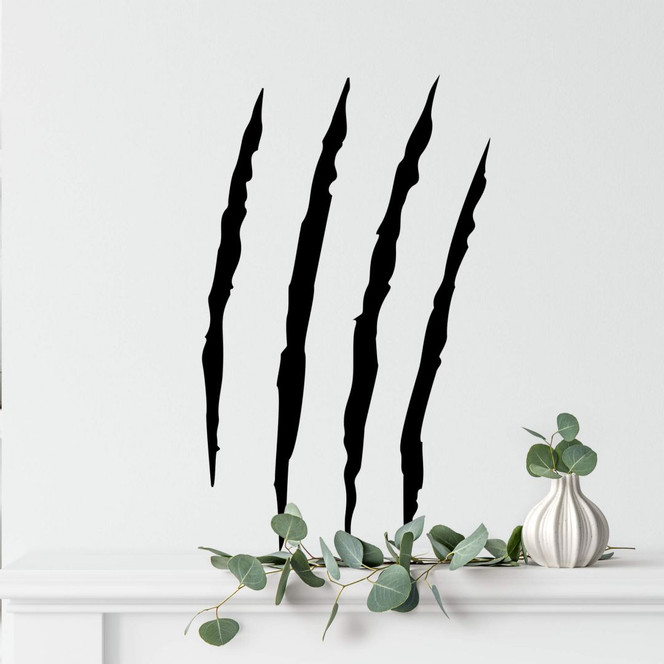 Wandtattoo Kratzspuren