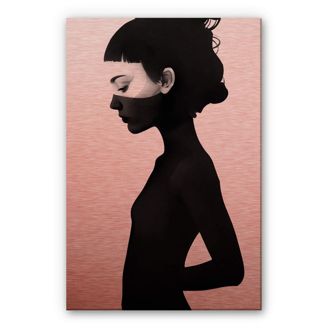 Alu-Dibond Bild mit Kupfereffekt Ireland - I am not here